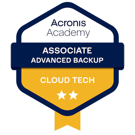 Acronis - Cloud Tech Associate Advanced Backup