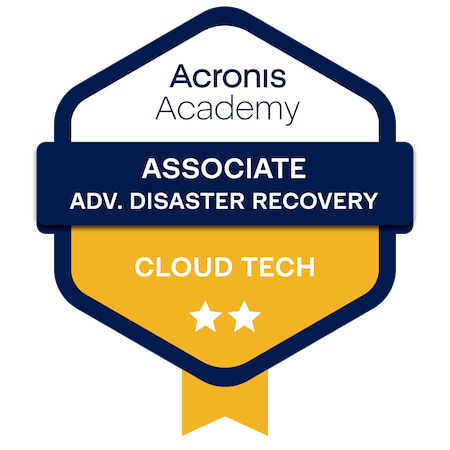 Acronis - Cloud Tech Associate Advanced Disaster Recovery