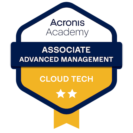Acronis - Cloud Tech Associate Advanced Management
